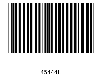 Bar code, type 39 45444
