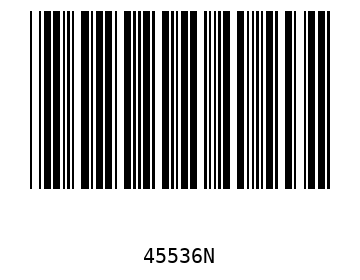 Bar code, type 39 45536