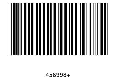 Bar code, type 39 456998