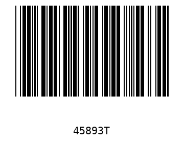 Bar code, type 39 45893
