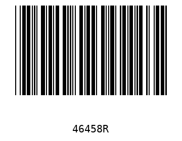 Bar code, type 39 46458