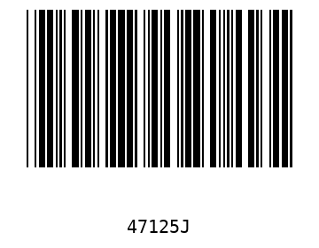 Bar code, type 39 47125