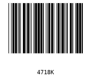 Bar code, type 39 4718