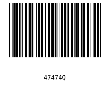 Bar code, type 39 47474