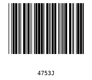 Bar code, type 39 4753