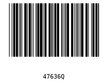 Bar code, type 39 47636