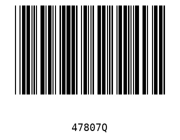 Bar code, type 39 47807