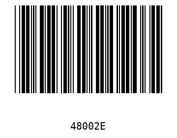 Bar code, type 39 48002