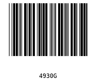 Bar code, type 39 4930