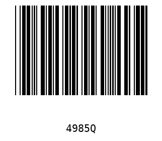 Bar code, type 39 4985