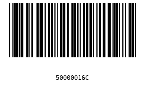 Bar code, type 39 50000016
