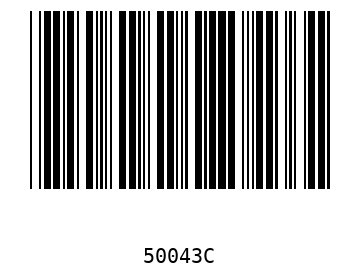 Bar code, type 39 50043