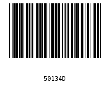 Bar code, type 39 50134