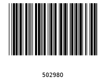 Bar code, type 39 50298