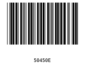 Bar code, type 39 50450
