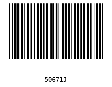 Bar code, type 39 50671