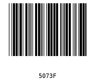 Bar code, type 39 5073