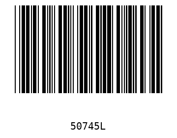 Bar code, type 39 50745