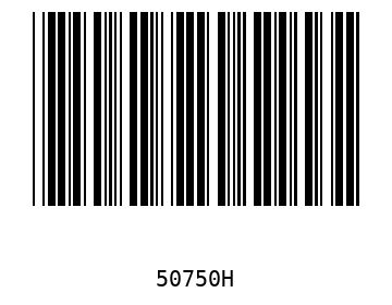Bar code, type 39 50750