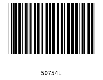 Bar code, type 39 50754