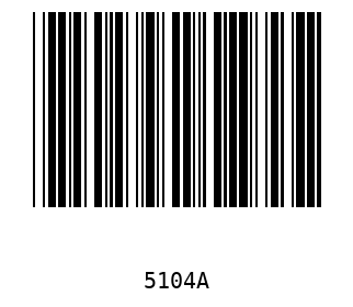 Bar code, type 39 5104