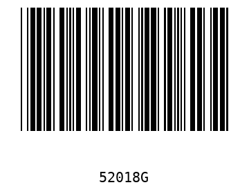 Bar code, type 39 52018