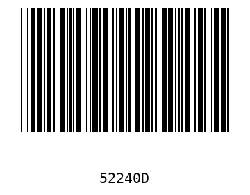 Bar code, type 39 52240