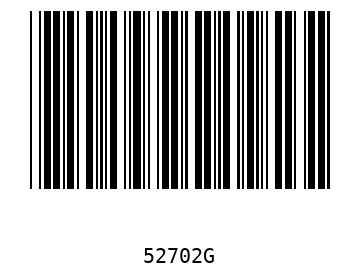 Bar code, type 39 52702