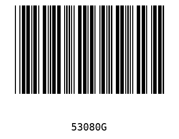 Bar code, type 39 53080