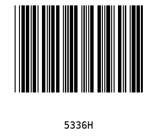 Bar code, type 39 5336