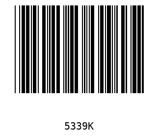 Bar code, type 39 5339