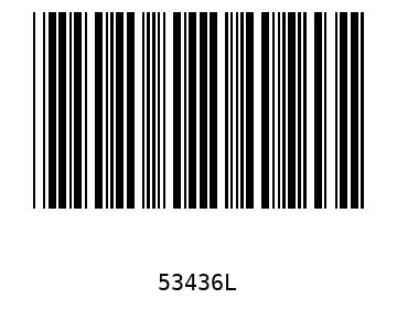 Bar code, type 39 53436