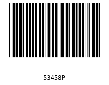 Bar code, type 39 53458