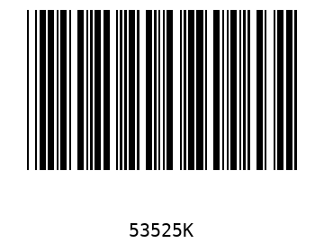 Bar code, type 39 53525