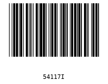 Bar code, type 39 54117