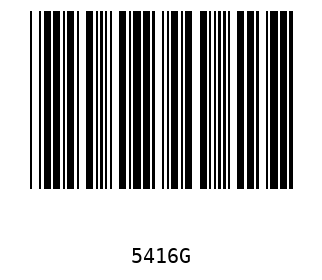 Bar code, type 39 5416