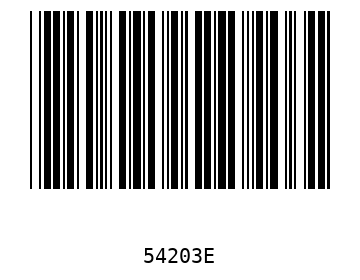 Bar code, type 39 54203