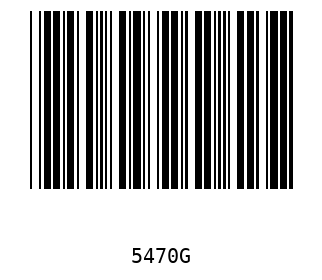 Bar code, type 39 5470