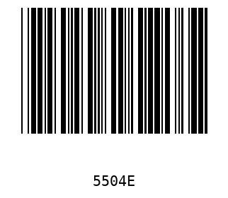 Bar code, type 39 5504