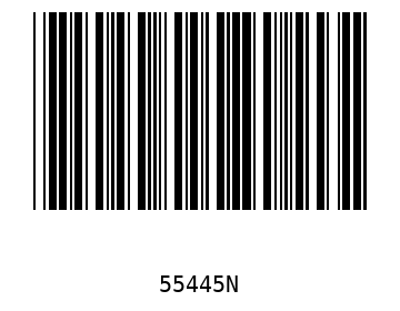 Bar code, type 39 55445