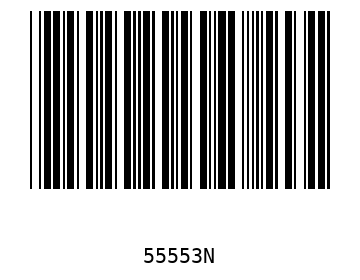 Bar code, type 39 55553