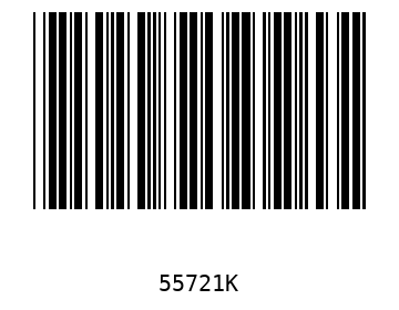 Bar code, type 39 55721