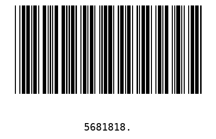 Bar code, type 39 5681818