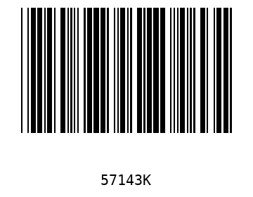 Bar code, type 39 57143