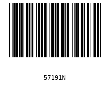 Bar code, type 39 57191