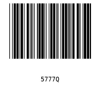Bar code, type 39 5777