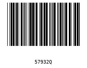 Bar code, type 39 57932