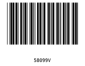 Bar code, type 39 58099