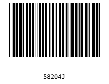 Bar code, type 39 58204