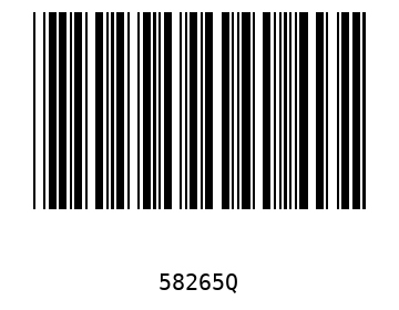 Bar code, type 39 58265